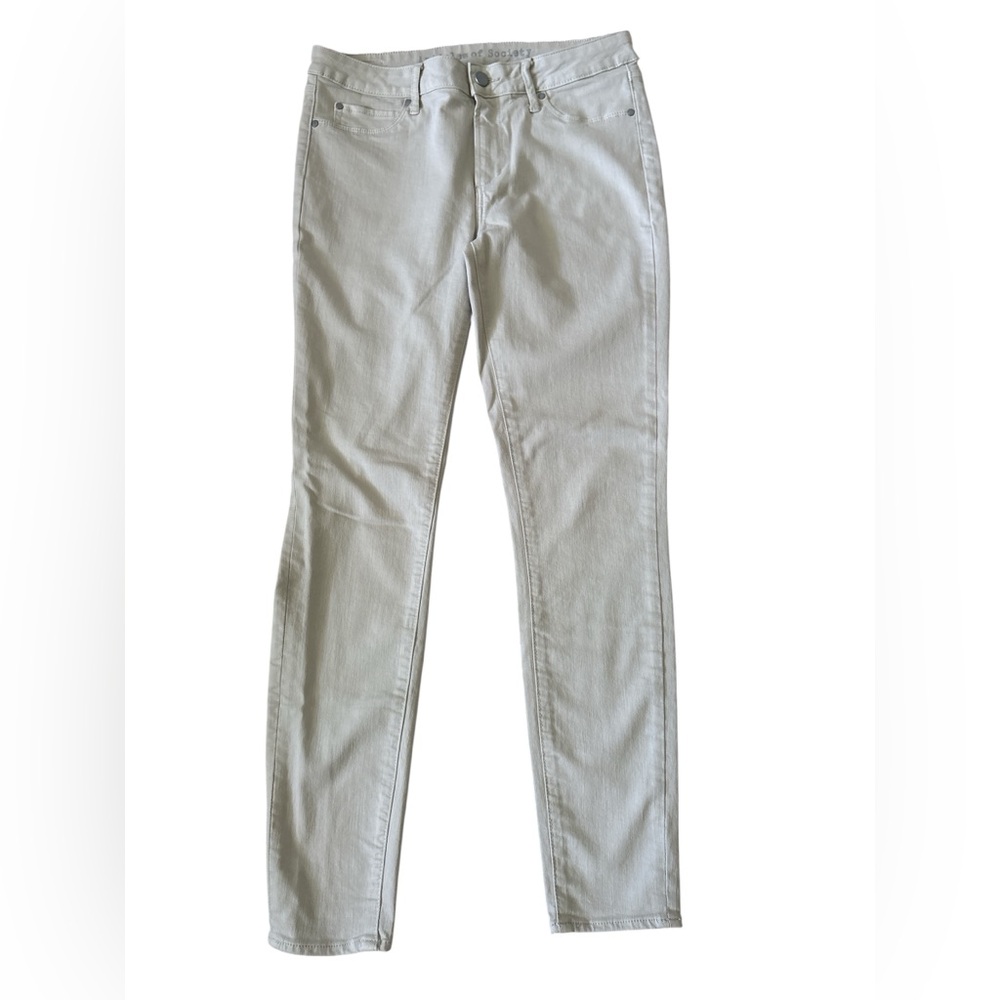 Articles Of Society Sarah Ankle Skinny Jeans In “Dominica” (Light Gray), Size 30